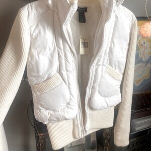 Guess Jeans White Down Coat - Women’s M